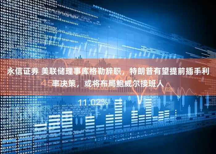 永信证券 美联储理事库格勒辞职，特朗普有望提前插手利率决策，或将布局鲍威尔接班人
